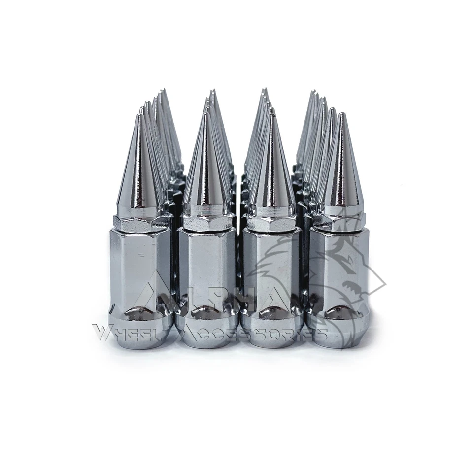 20 porcas de corrida cravadas cromadas 12x1,5 para Hyundai Genesis Coupe Veloster - Imagem 2 de 4