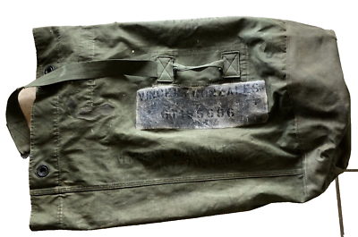 US Military Army Duffle Bag 217th Transportation Company Vintage