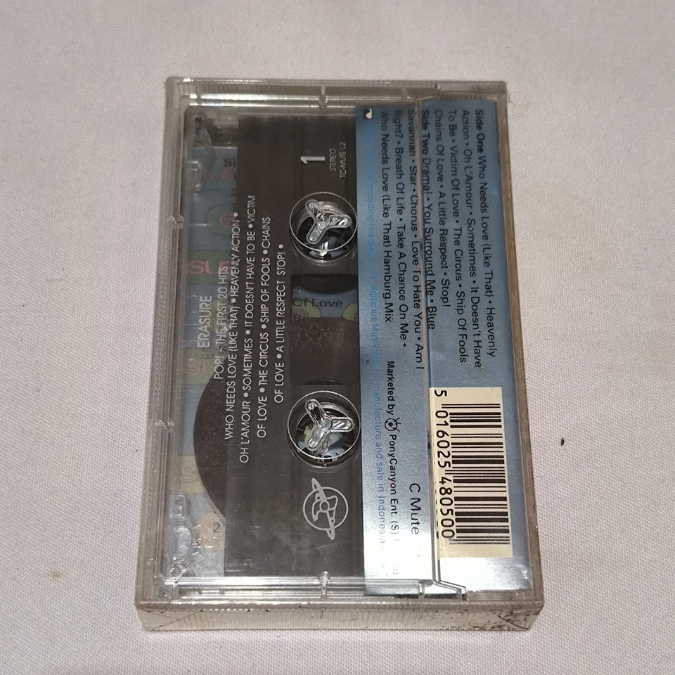 Erasure - Pop! The First 20 Hits 1992 original indonesia tapes brand new - Image 2 of 4