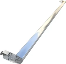 25" Long Chrome Framed Sliding Shower Door Towel Bar with Clear Acrylic Brackets