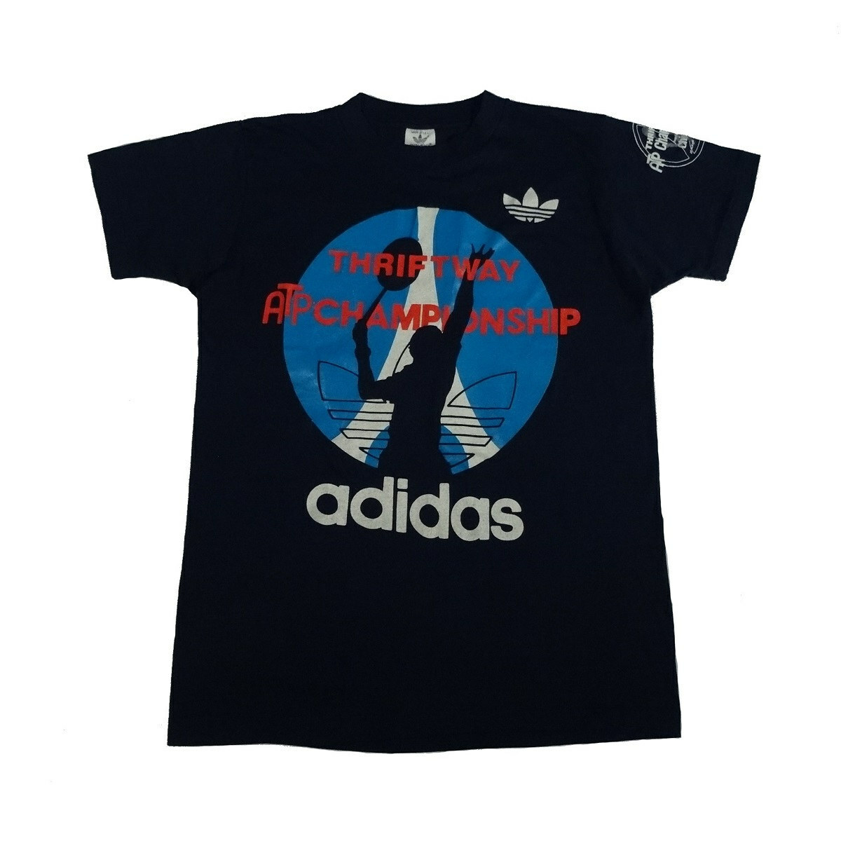 Vintage 80s Adidas Tennis Shirt Thriftway ATP Champio… Gem