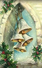 Vintage Christmas Poster Photo Print Holiday Wall Decor Reproduction 17 x 12