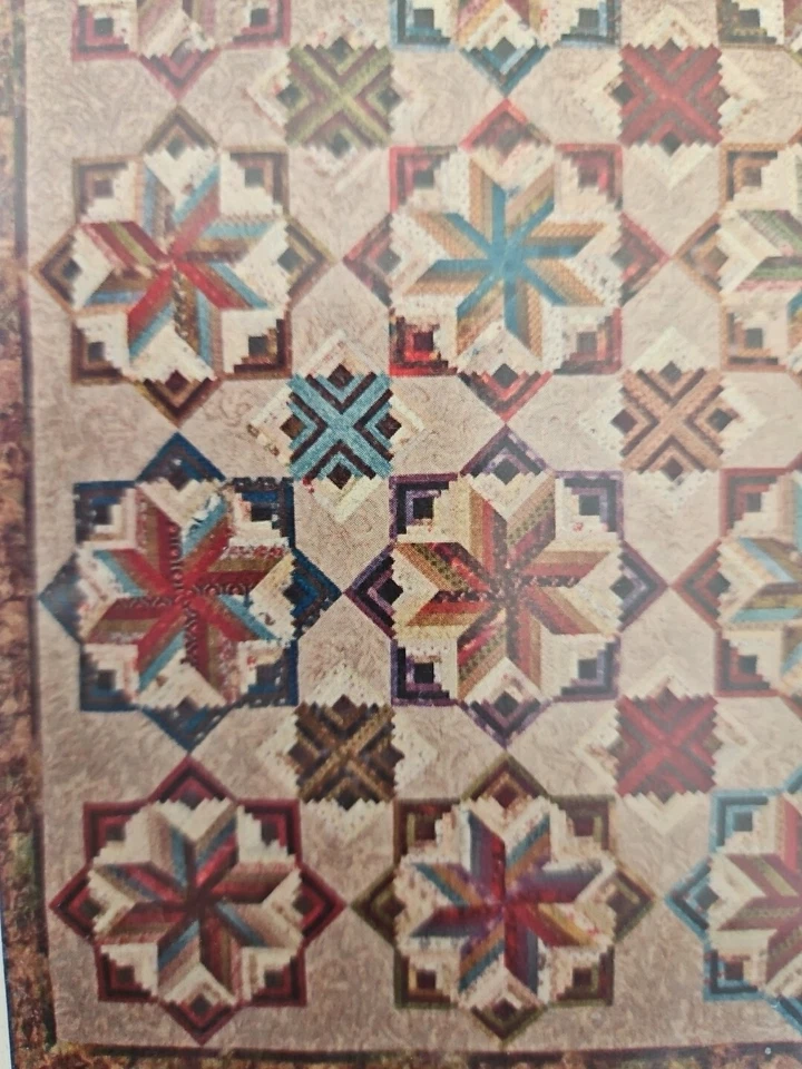 Laundry Basket Quilts ELDON Hexagon String Quilt Pattern LBQ-EL01-P 86"x86" NIP - Image 2 of 4