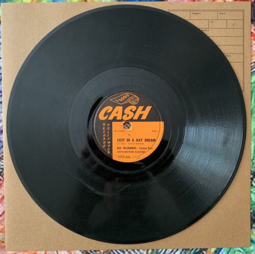 Rare Bo Rhambo-“Move It On Out”-1956 Space Age, Cash 1037-Cool Jazz 78 rpm - Picture 3 of 4