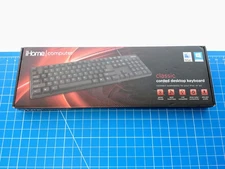 iHome IH-K301 Classic Corded Quiet Touch Slim Full Size USB Desktop Keyboard