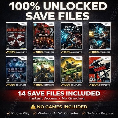 House of the Dead Resident Evil Link Dead Space Light Gun Pack 100% Unlocked