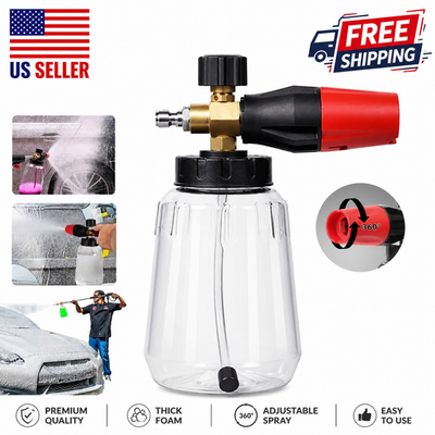 #ad Snow Foam Lance Cannon Soap Bottle Sprayer For Pressure Washer Gun Jet Car Wash $13.28
