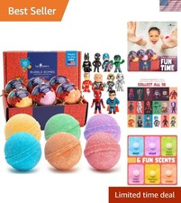 Enchanting Superhero Bath Bombs - 6 Pack Treat for Kids with Gentle Ingredients