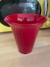 Fenton Pre Logo Flared Vase - Mandarin Red - 1930s - EUC