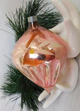 Shiny Brite Ornament  Lg Parachute Balloon  PRE-WAR 1939 Cap U.S. of A. RARE HTF