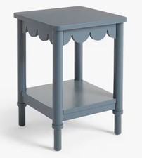 John Lewis Loch Blue Side Table Hem Small Modern Bedside Accent Unit 