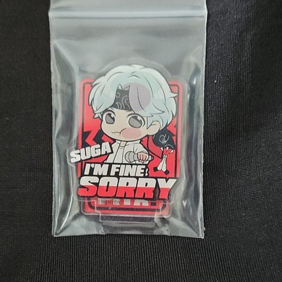 Big Hit Entertainment BTS Suga  I m Fine Sorry  Enamelled Metal Lapel Pin