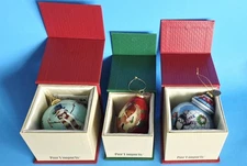 Lot of 3 2016 Pier 1 Li Bien FOX Winter Wishes PENGUIN Party SNOW FAMILY NIB