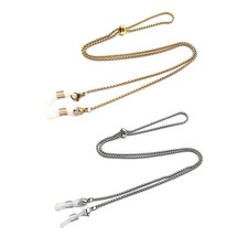 2PCS Eyeglass Chains Strap Holder Alloy Sunglass Chain Reading Glass Cords La...
