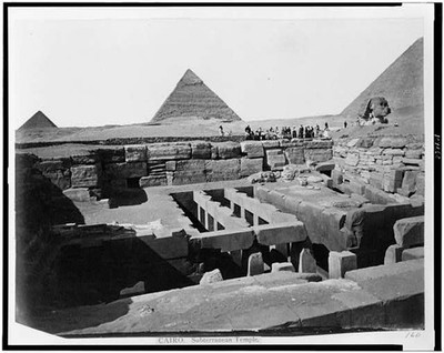 Cairo,Subterranean temple,archaeological sites,stone,pyramids,sphinx,Egypt,1860
