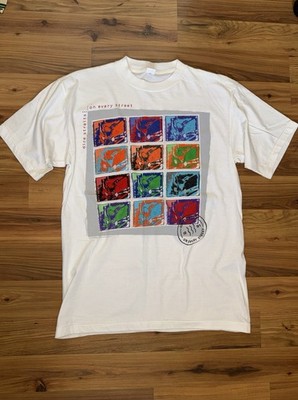 RARE Vintage Dire Straits 1991 On Every Street Tour Shirt XL White Band Tee