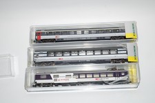 N Minitrix 18440 + 18441 + 18442 Eurocity SBB  Mitropa + Sitzwagen mit LED Licht