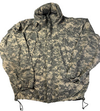 Army Waterproof Jacket Mens LG Gray UCP Camo ECWCS Gen III Windbreaker Hooded