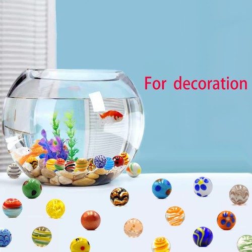 42pcs Marbles for Kids Enthusiasts 0.63 inch Small Handmade Glass Marbles Dec... - Picture 6 of 9