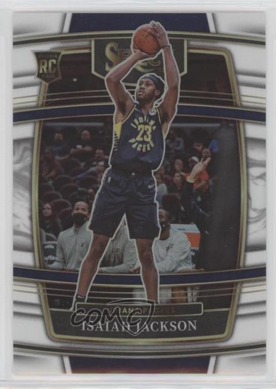 2021-22 Panini Select Concourse White Prizm 10/149 Isaiah Jackson #55 1p66