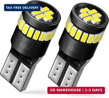 AUXITO 194 LED Bulbs for License Plate Light 168 175 2825 W5W T10 24-SMD 3014 Ch