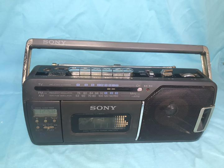 SONY RADIO CASSETTE PLAYER 未検査 SONY cassette player radio cassette player operation