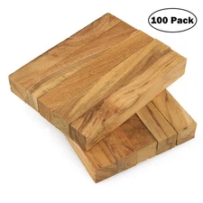 Highly Figured Teak Wood Pen Blank, 3/4" x 3/4" x 5", Pack of 100, Legacy Wood