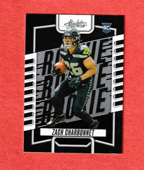 Zach Charbonnet 2023 Panini Absolute Football Rookie RC #119 Seattle Seahawks