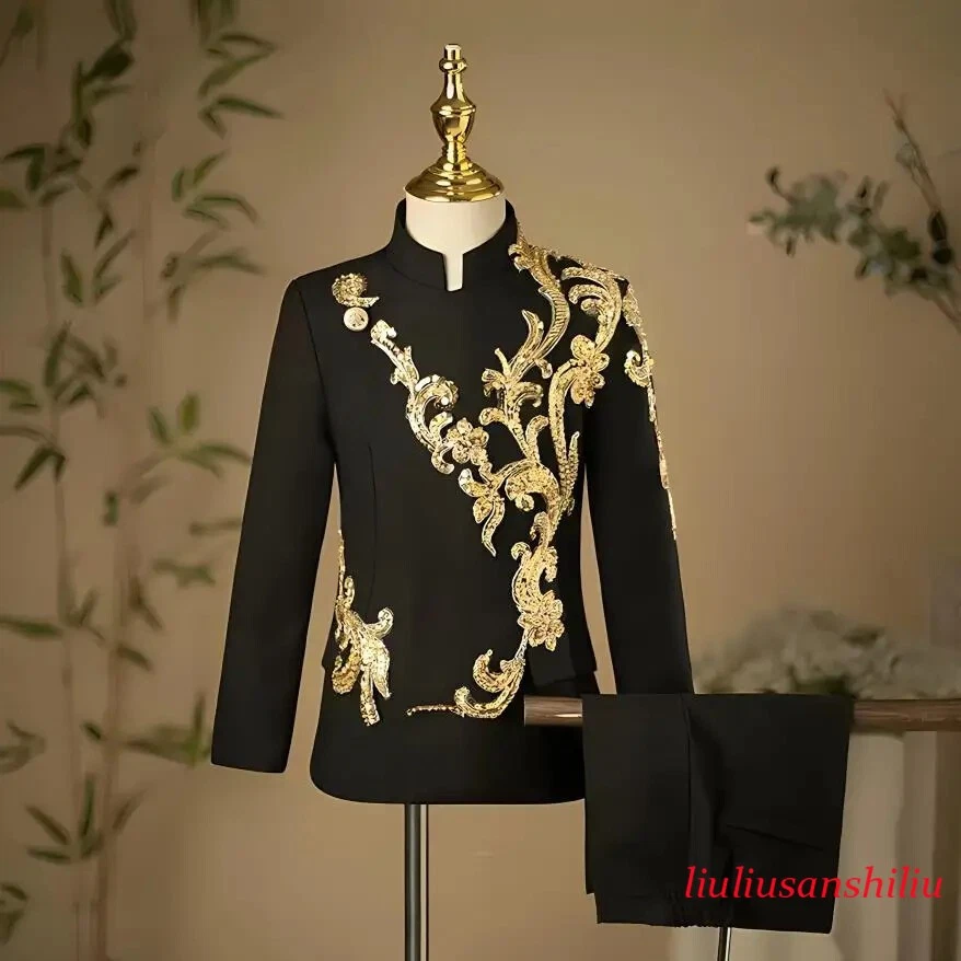 Children Suits Host Wedding Birthday Party Evening Gown Boys Blazer Sets