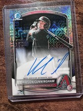 Kayson Cunningham 2025 Bowman Draft  BMA-KC Mojo Auto Image Variation Arizona