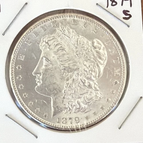 1879 Morgan Silver Dollar San Francisco $1 0.9 Fineness Uncertified Uncirculated