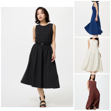 UNIQLO Ultra Stretch AIRLISM Dress SHORTER length NEW choose from 4 color