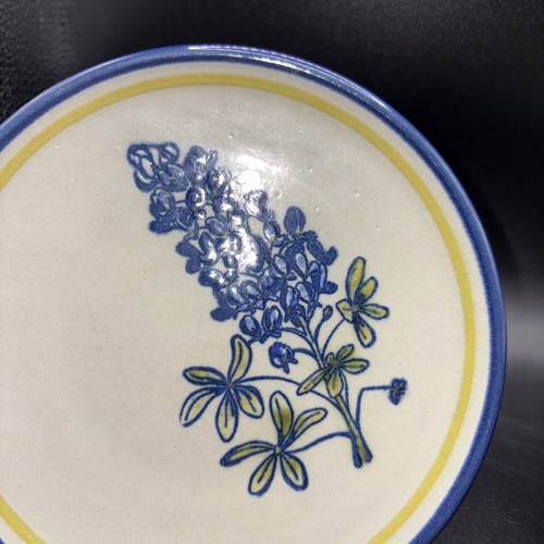 Vintage Louisville Steinzeug blaue Haube Brotteller 6 3/4" - Bild 2 von 6