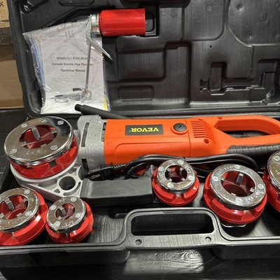 Electric Pipe Threader Portable Machine 2300W, 6 Dies 1/2-2''