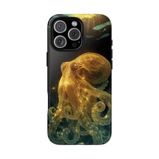 For iPhone / Galaxy / Pixel   Octopus Yellow Vibrant Ocean Phone Case
