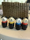 Fisher Price Little People Lucky Dog 2 Red Yellow Blue Collars Vintage Lot of 4