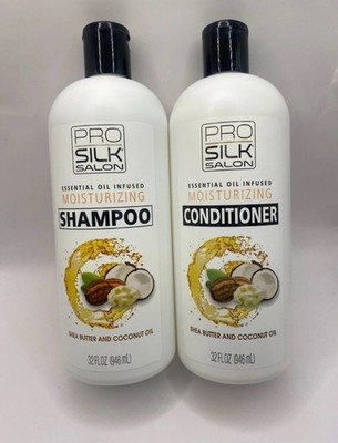 2X Pro Silk Salon Moisturizing Shampoo Shea Butter And Coconut Oil 32 oz.