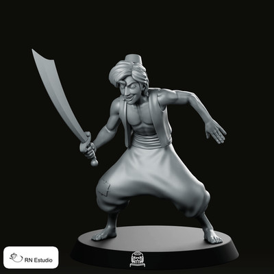 Arabian Knight Miniatur Dynamic Curved Sword Duellist