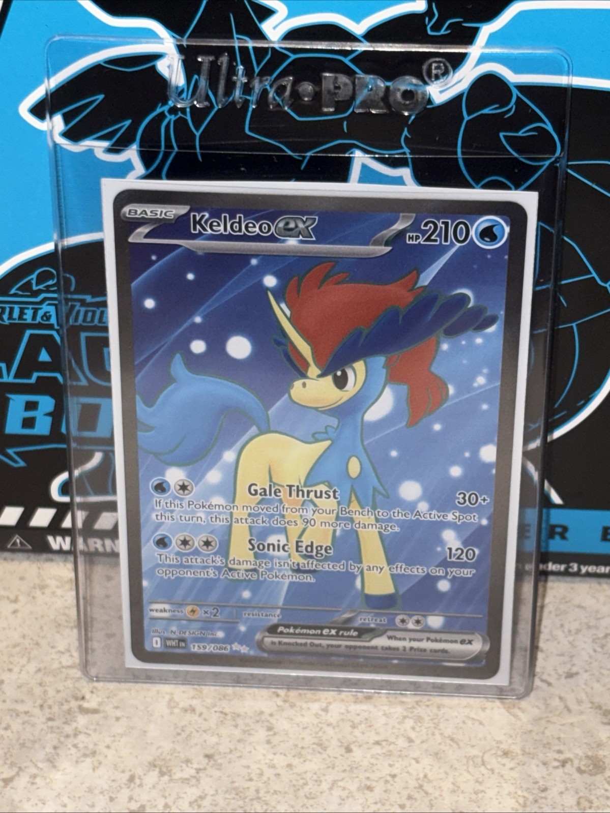 Pokemon Tcg - White Flare - Keldeo Ex - 159/086 FULL ART 2025 POKEMON
