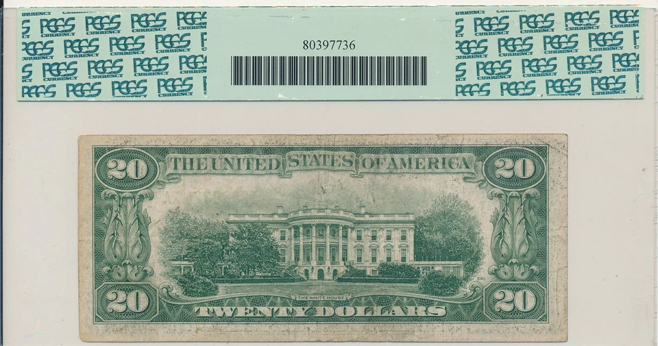 Federal Reserve Note USA $20 1934 PCGS 20 - Image 2 of 2