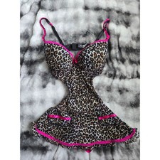 Frederick's Leopard Print Mini Dress - Size Small