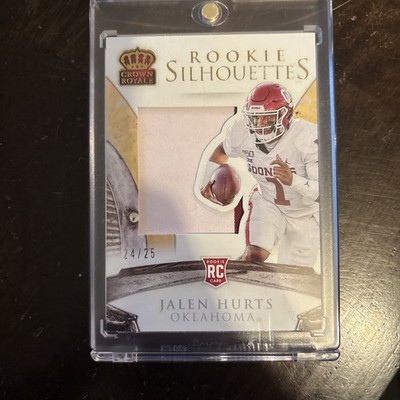 2020 Jalen Hurts Crown Royale Rookie Silhouette Patch /25