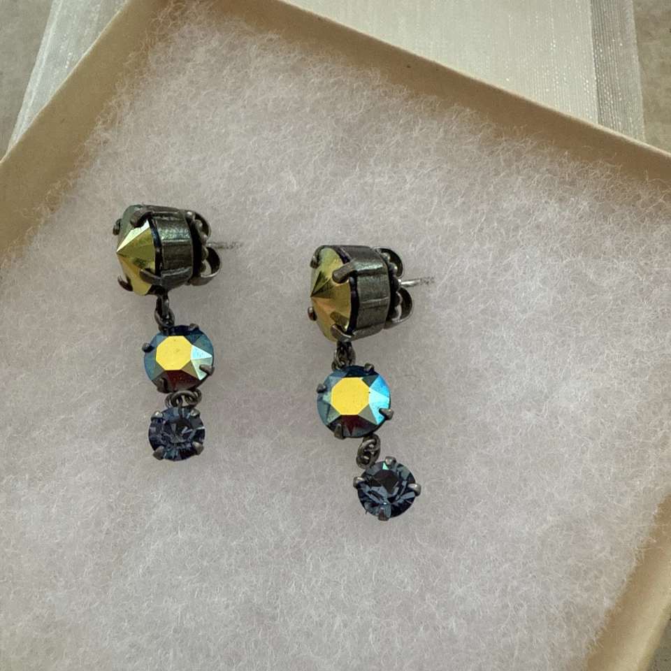 Pendientes colgantes Sabika AB cristal de Swarovski  Foto 3 de 4