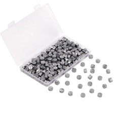 Sealing Wax Beads White 200Pcs Octagon Wax Seal Beads with Box for Envelope Stam
