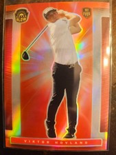 2021 Super Glow Sports Viktor Hovland Cracked Ice Red #7 (RC)