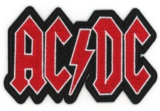 AC/DC Band Patch Iron-On Sew-On Embroidered Logo Rock Metal Pop Music Badge