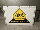 Vintage Hazle Brook Anthracites Coal Porcelain Dealer Sign