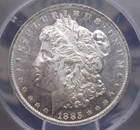 1885 "O" Morgan SILVER Dollar $1 ANACS MS61 PL #399 Unc 🔥CAMEO 🔥Proof-Like