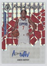 2019-20 Panini Mosaic Rookie Scripts Amir Coffey #RS-ACF Auto 04dh