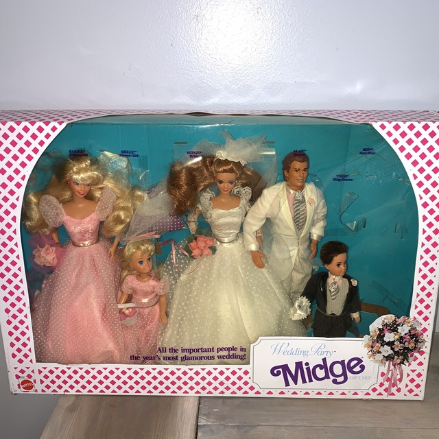 barbie wedding party set